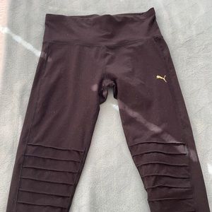 Black Puma Leggings with detailing